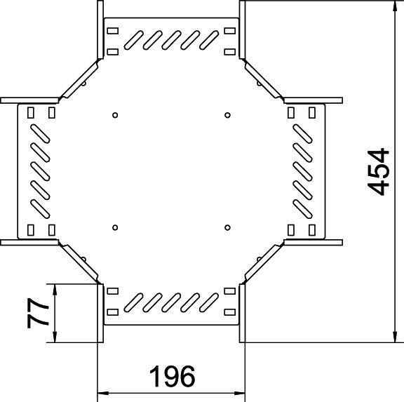 Kreuzung für Kabelrinne RK 120 FT