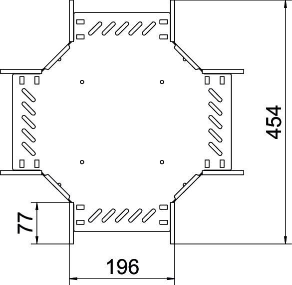 Kreuzung für Kabelrinne RK 620 A2