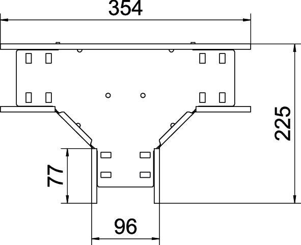 T-Stück für Kabelrinne RT 110 FT