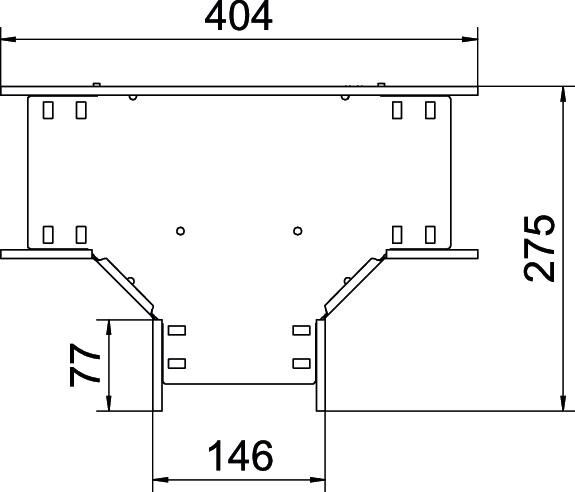T-Stück für Kabelrinne RT 115 FS