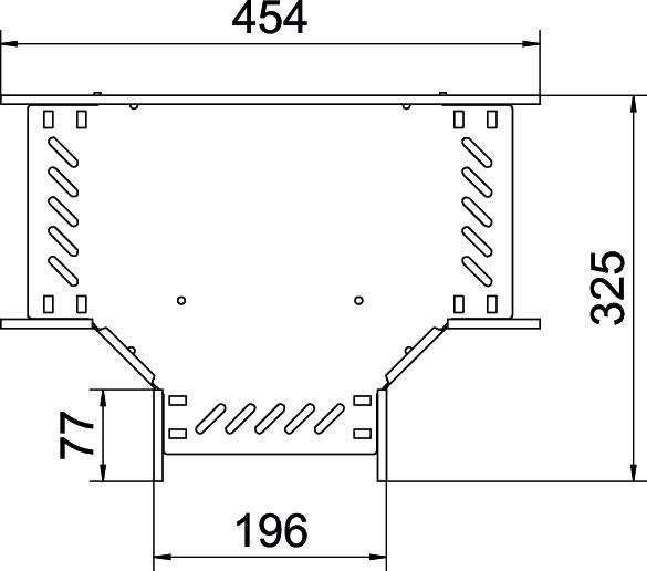 T-Stück für Kabelrinne RT 120 FS