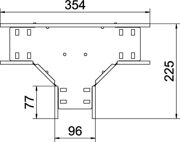 T-Stück für Kabelrinne RT 610 FT