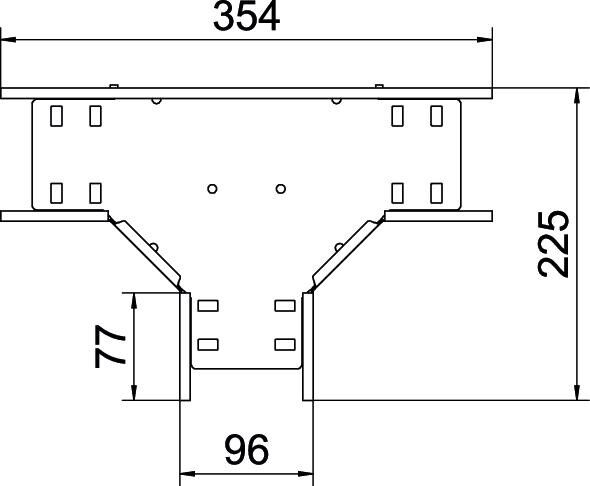T-Stück für Kabelrinne RT 810 FT