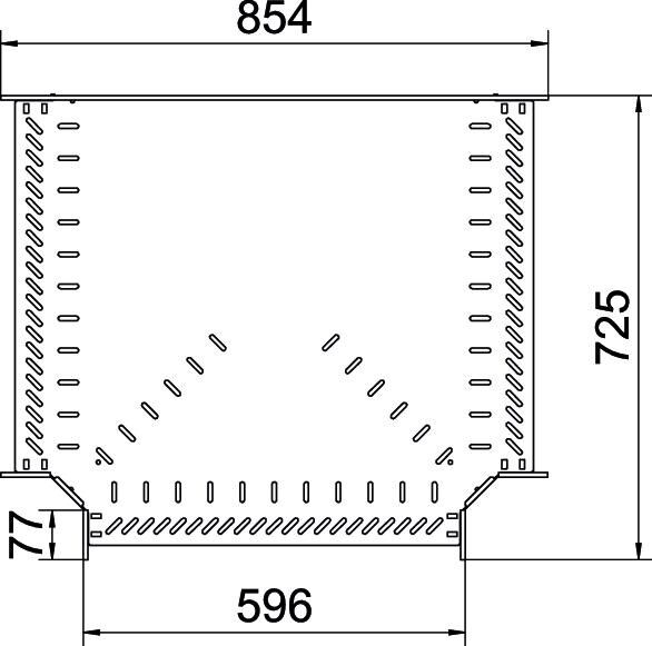 T-Stück für Kabelrinne RT 860 FT