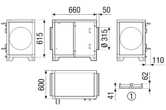 Wasserkühlregister 1 NHKRMV4512VCCW12NC
