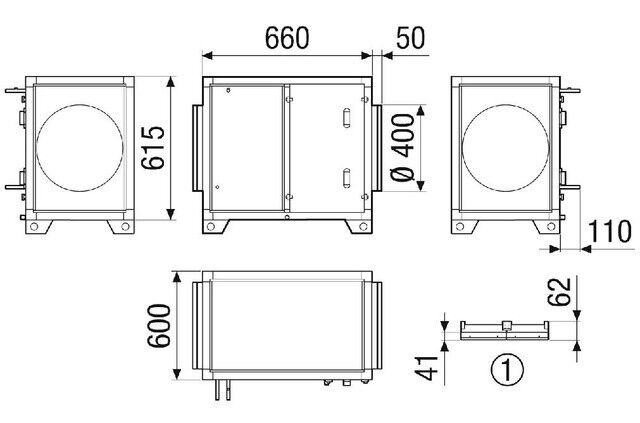 Wasserkühlregister 1 NHKRMV4516VCCW13NC