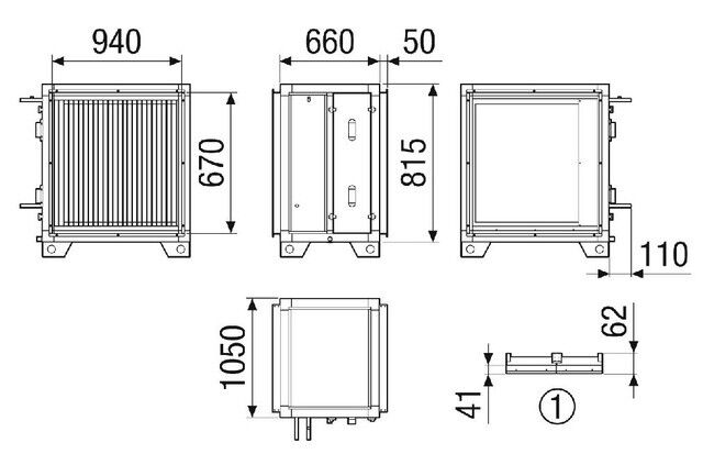 Wasserkühlregister 1 NHKRMV4540VCCW17NC