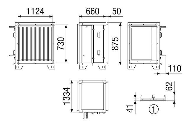 Wasserkühlregister 1 NHKRMV4555VCCW113NC