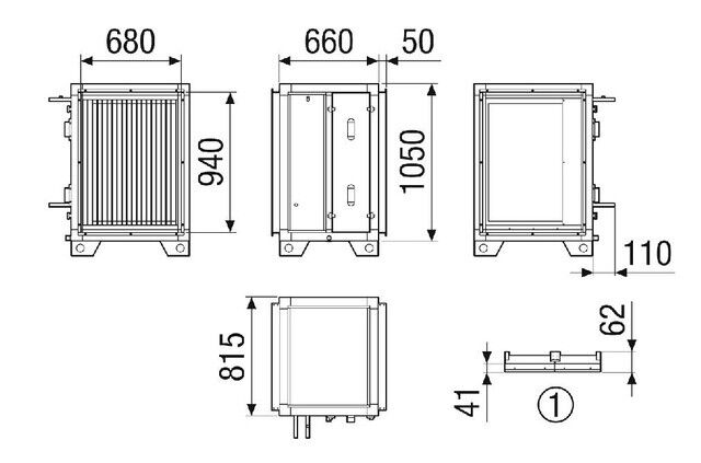 Wasserkühlregister 2 NHKRMV4540HCCW212NC