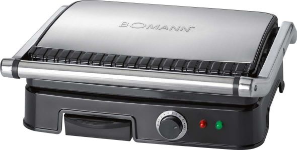 Kontakt-Grill KG2242CB sw-inox