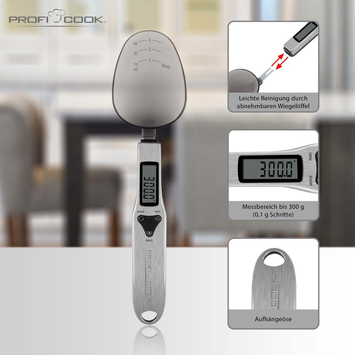 Löffelwaage PC-LW 1214 inox