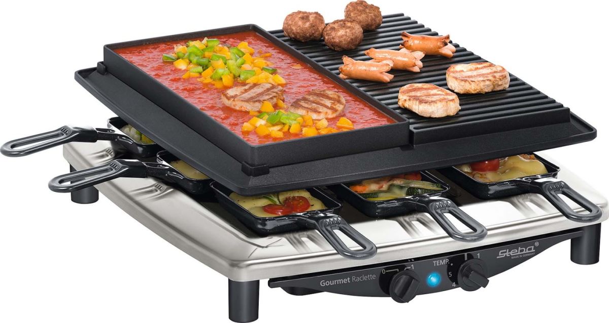 Gourmet-Raclette RC 4 plus deluxe chr