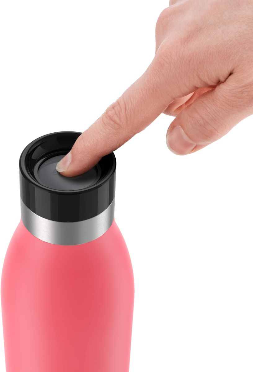 Trinkflasche BLUDROP basic coral