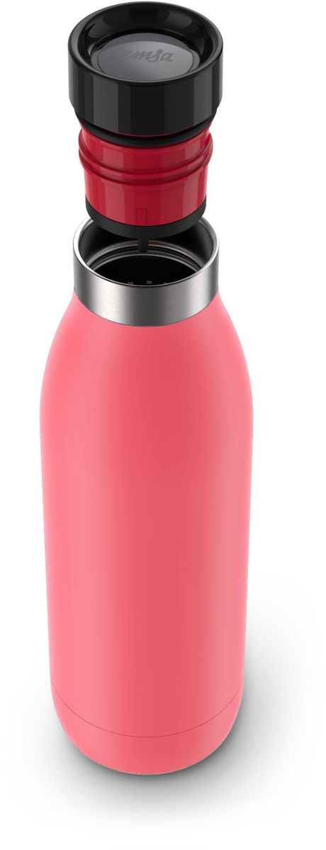 Trinkflasche BLUDROP basic coral
