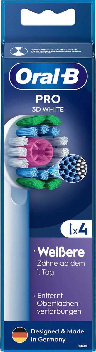 Oral-B Aufsteckbürste EB Pro 3D White 4er