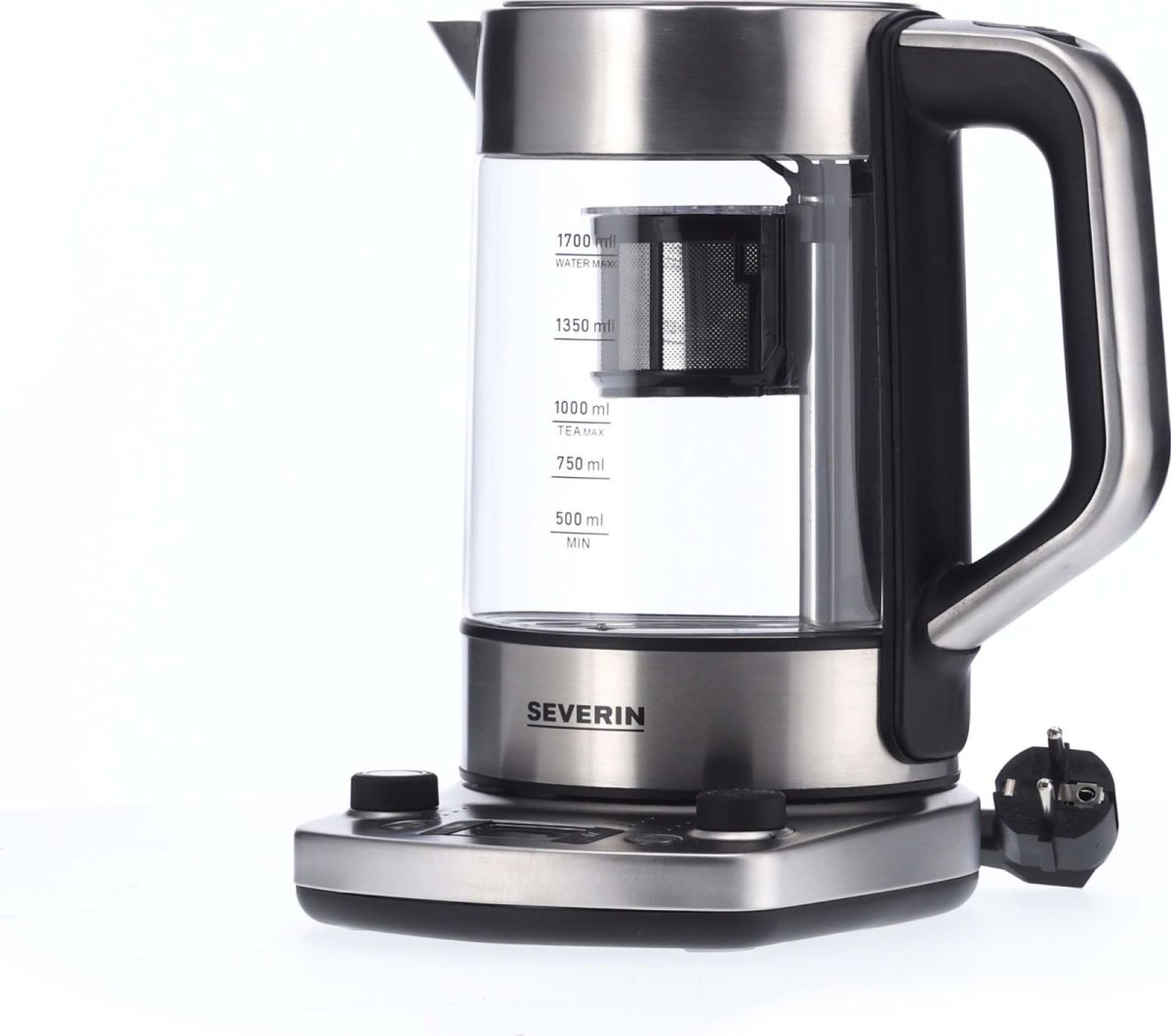 Teekocher Glas WK 3422 eds-geb/sw