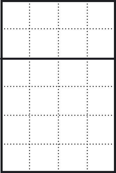 Briefkasten-Gehäuse AP BGA 611-4/6-0 W