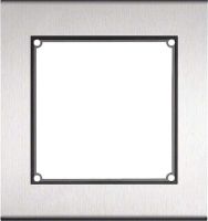 Aufputzrahmen edelstahl FMO-1/1EM