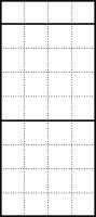 Briefkasten-Gehäuse AP BGA 611-4/9-0 W