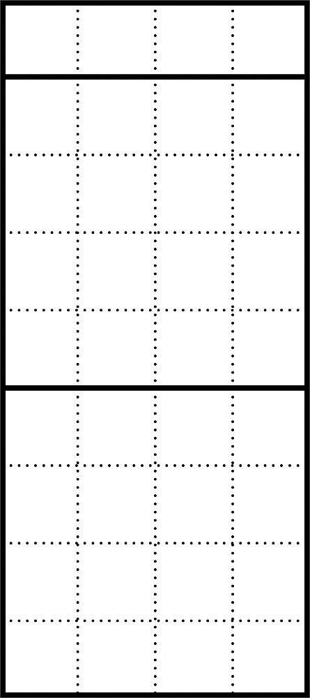 Briefkasten-Gehäuse AP BGA 611-4/9-0 W