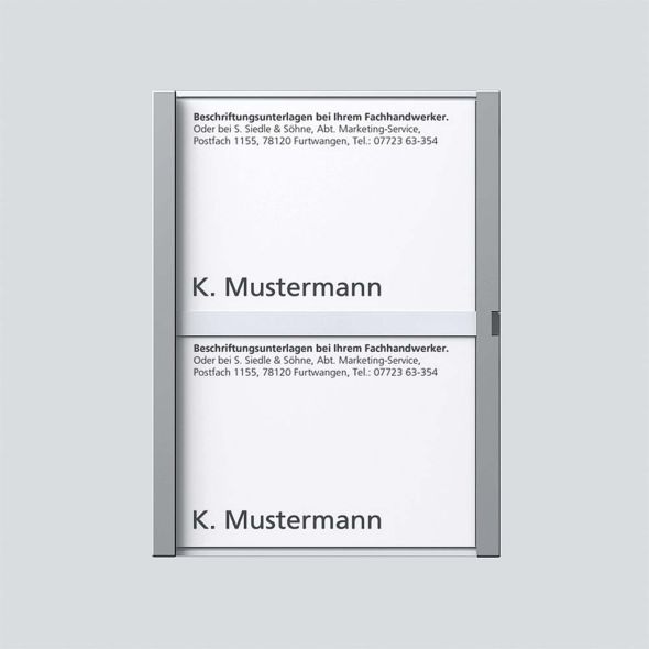 Namensschild sil-met kpl. 200029041-00