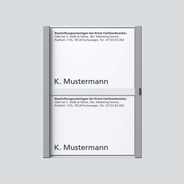 Namensschild titan-met kpl 200029040-00