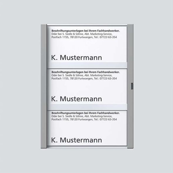 Namensschild titan-met kpl 200029044-00