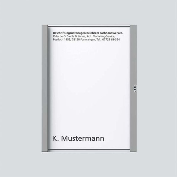 Namensschild titan-met kpl 200029785-00