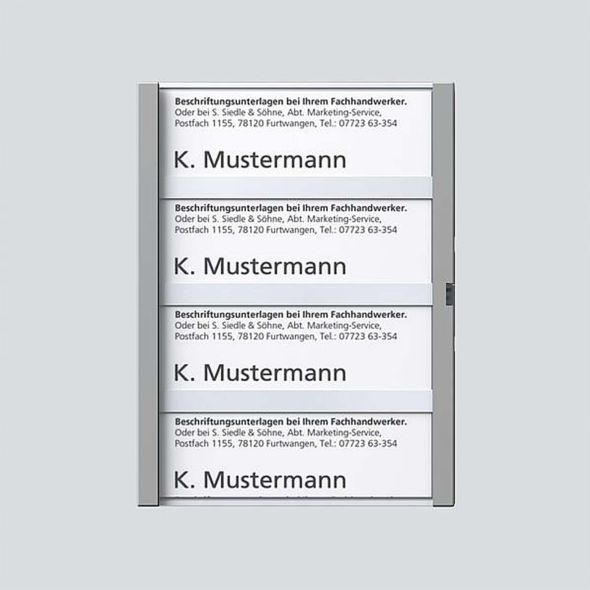 Namensschild titan-met kpl 200029797-00