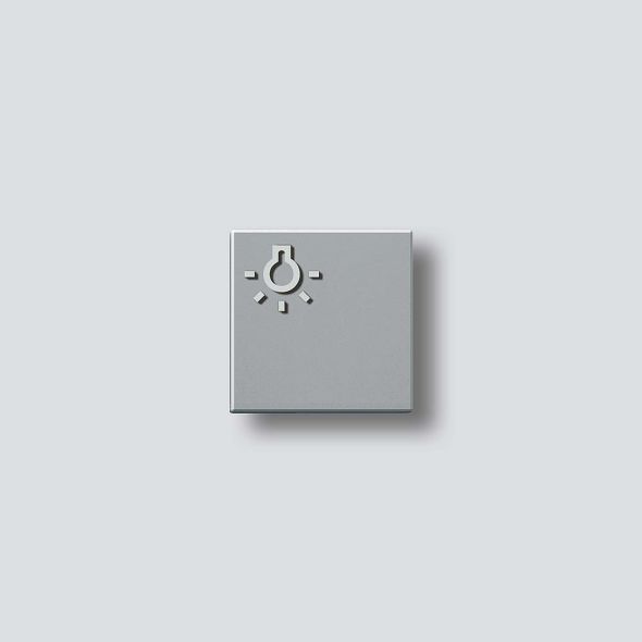 Taste m.Lichtsym. sil-met 200029098-00