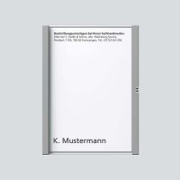 Namensschild titan-met kpl 200029036-00