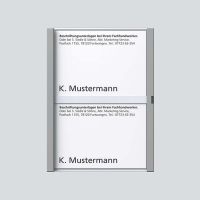 Namensschild titan-met kpl 200029789-00