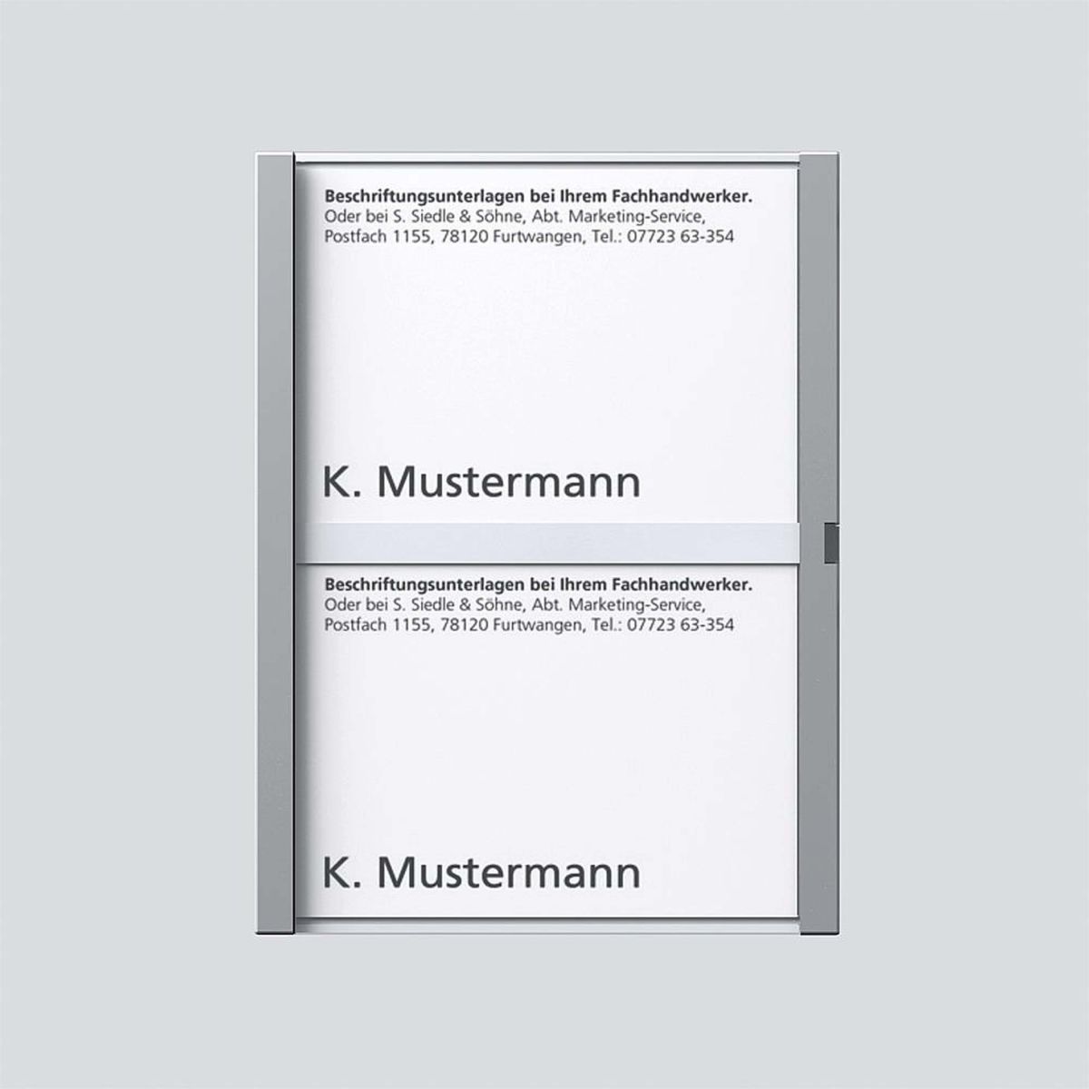 Namensschild sil-met kpl. 200029041-00