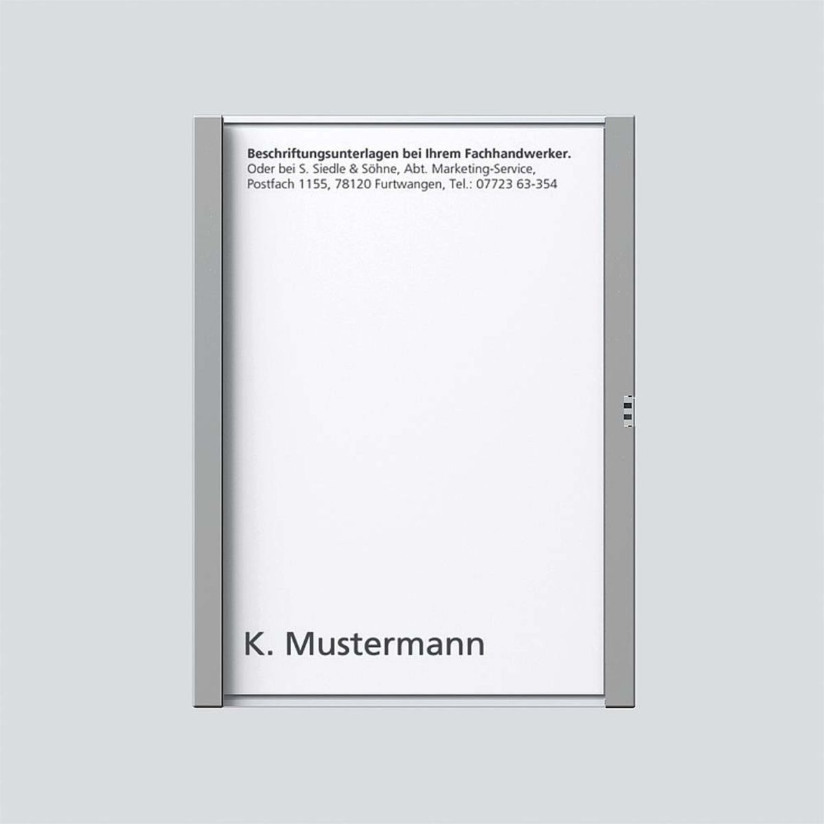 Namensschild titan-met kpl 200029036-00