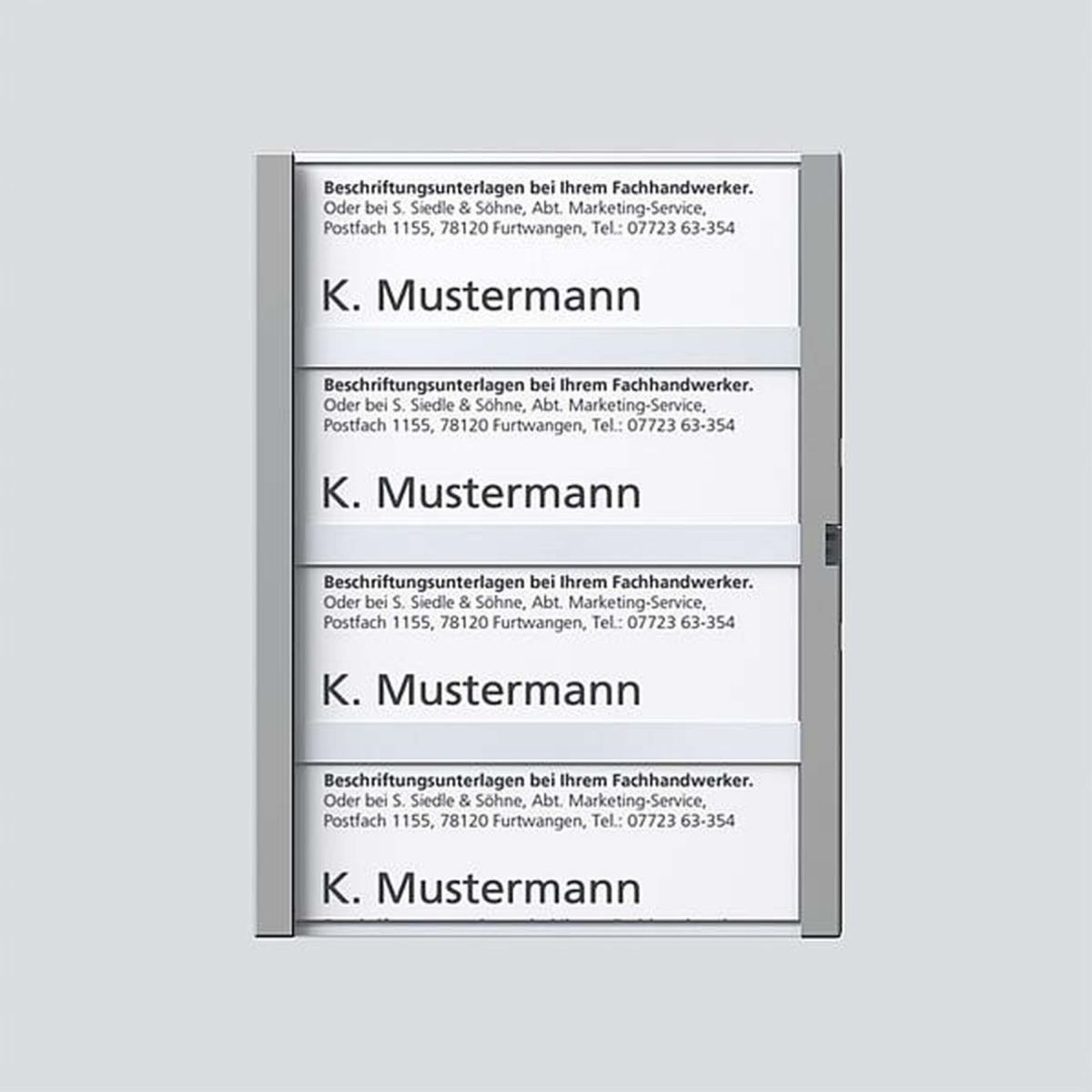 Namensschild titan-met kpl 200029797-00