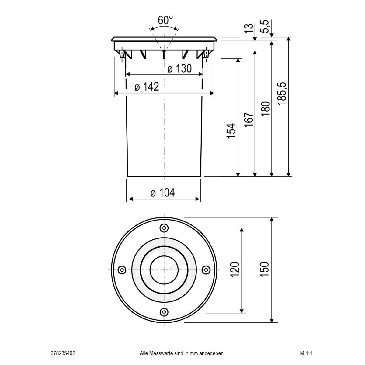 LED-Bodeneinbauleuchte 678235402
