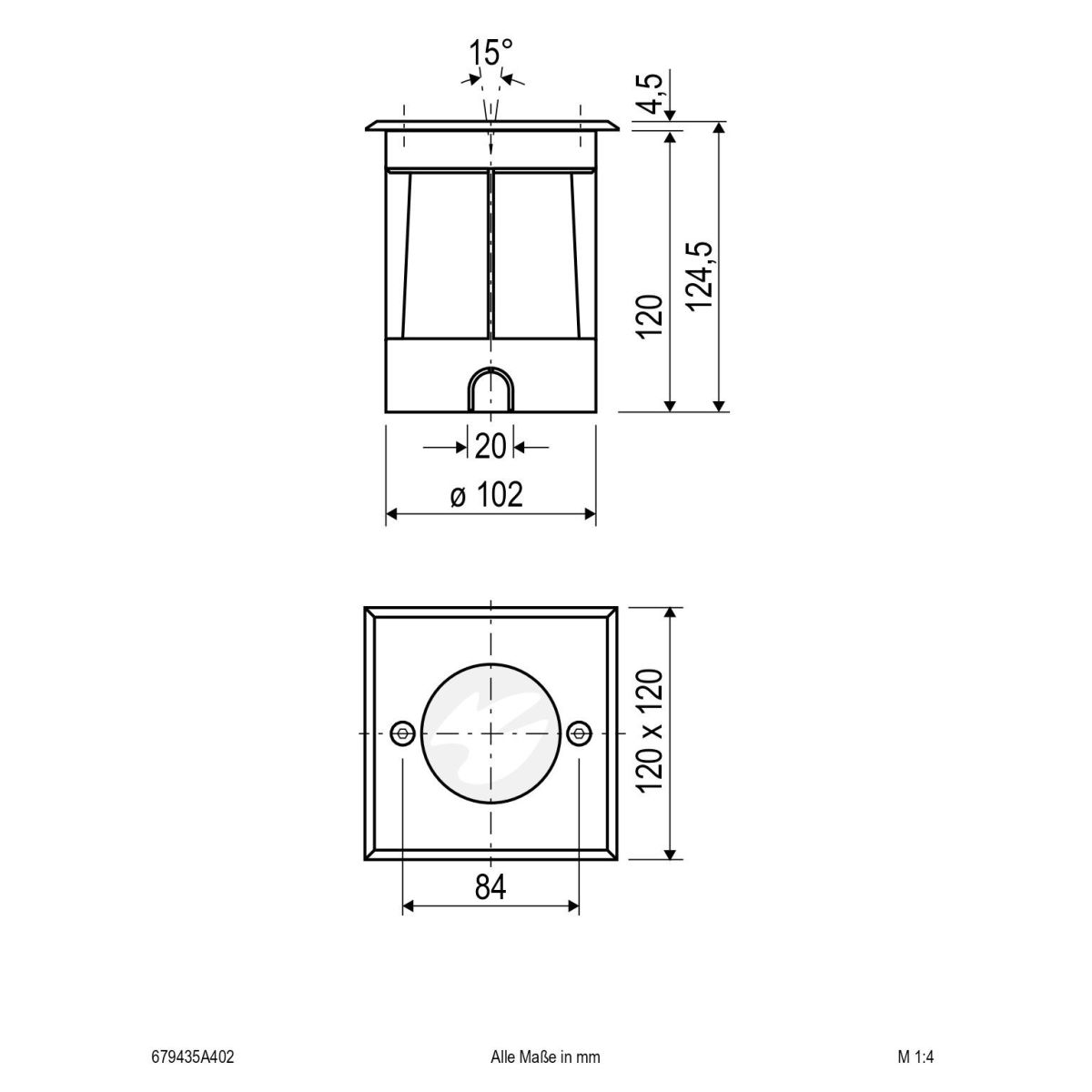 LED-Bodeneinbauleuchte 679435A402