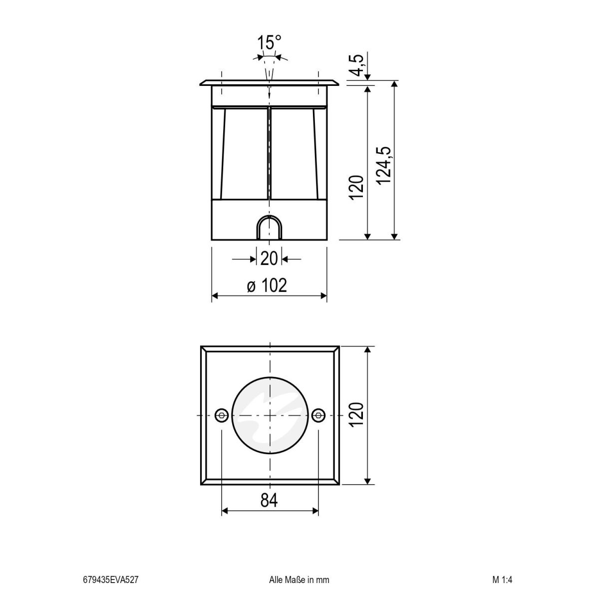LED-Bodeneinbauleuchte 679435EVA527