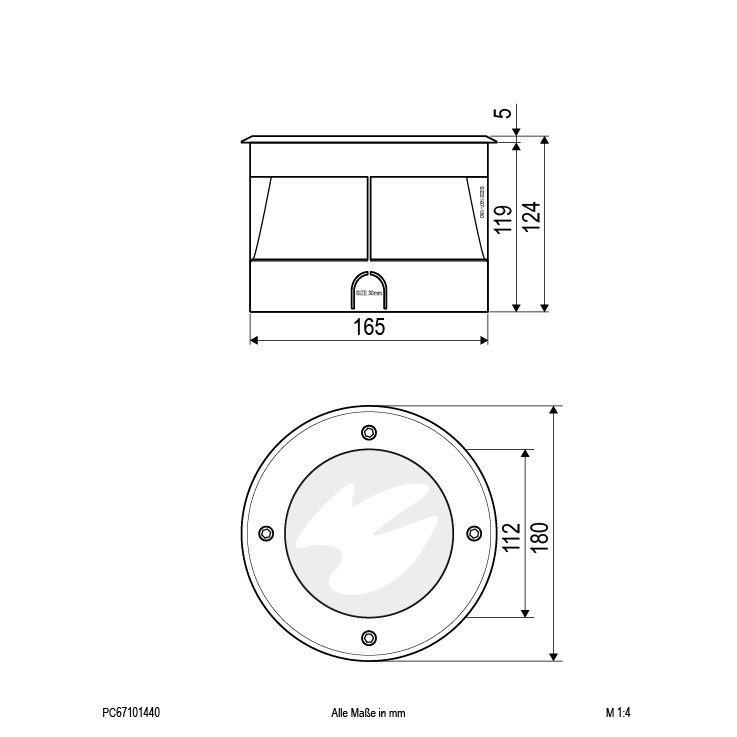 LED-Bodeneinbauleuchte PC67101440