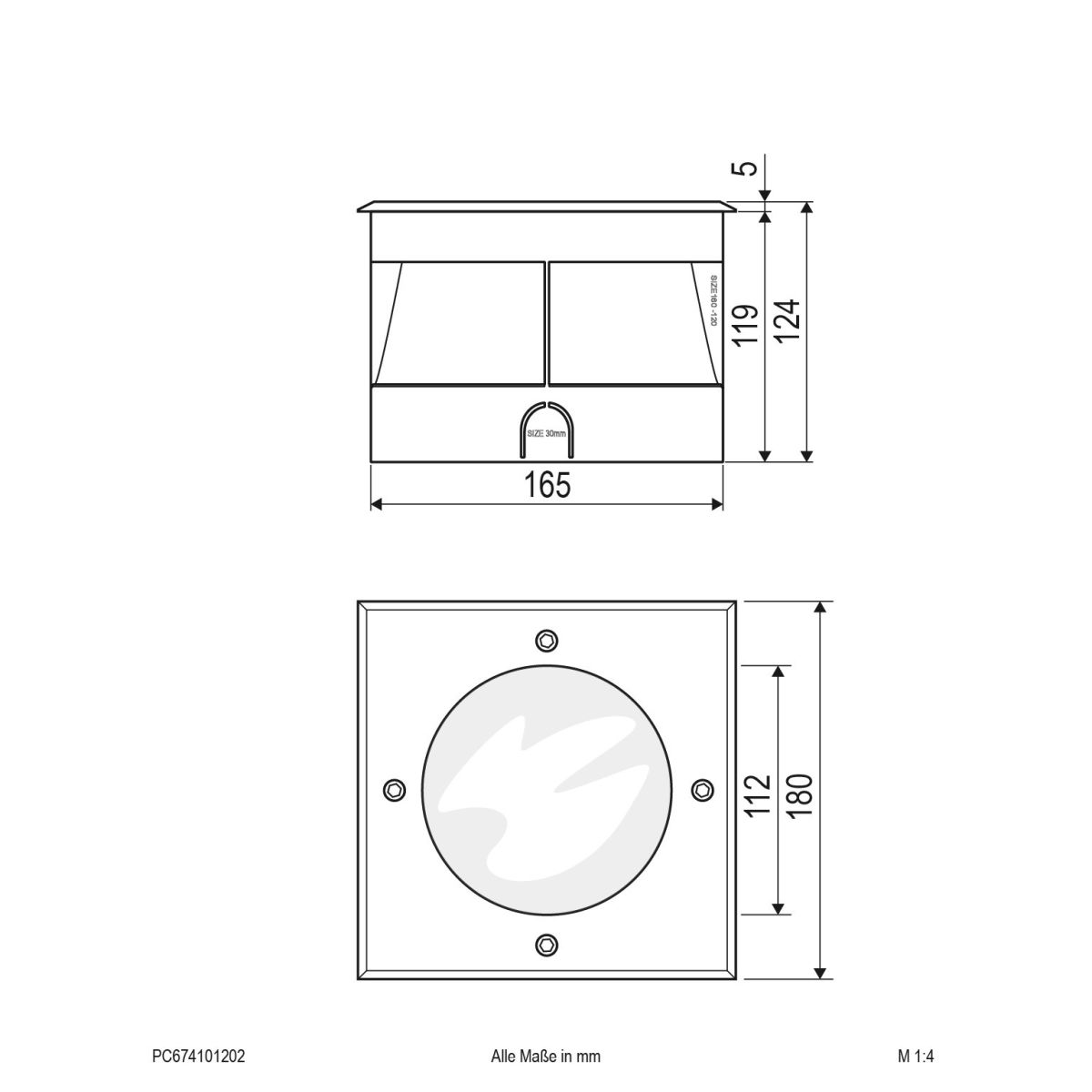LED-Bodeneinbauleuchte PC674101202