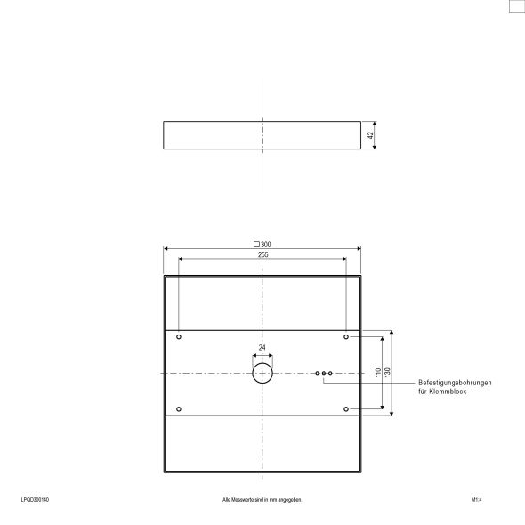 LED-Anbaupanel LPQD300140