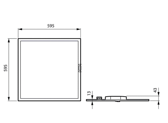 LED-Einbauleuchte M600 RC330V 36S #01468800