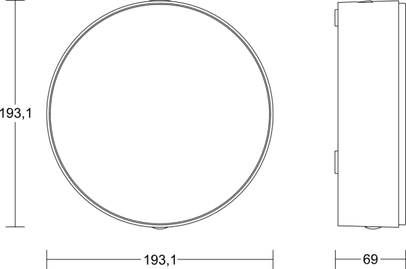 LED-Sensor-Leuchte RSPROA10 SC ww weiß