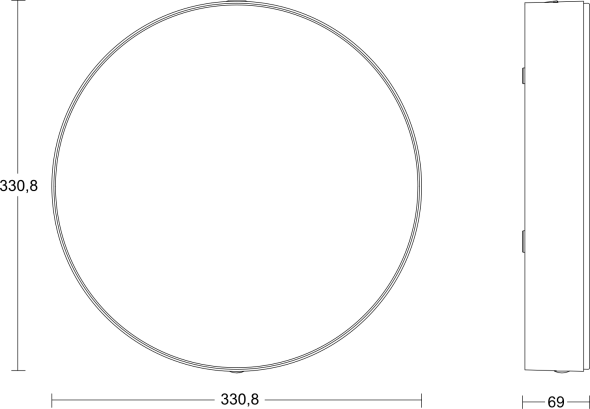 LED-Sensor-Leuchte RSPROA30 SC ww weiß