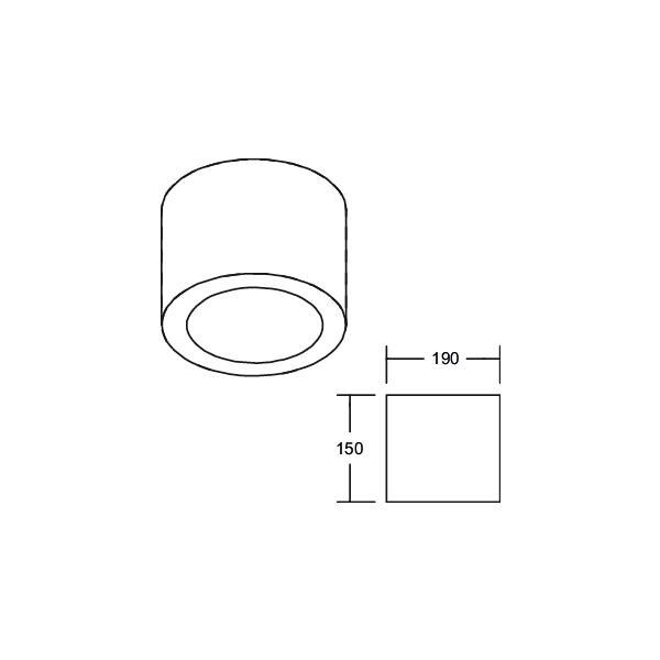 LED-Anbaudownlight 230V 12595173