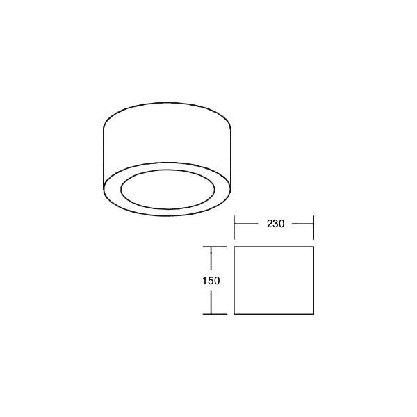 LED-Anbaudownlight 230V 12597173