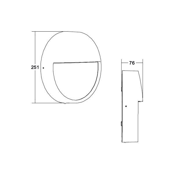 LED-Wandanbauleuchte 230V 10137173