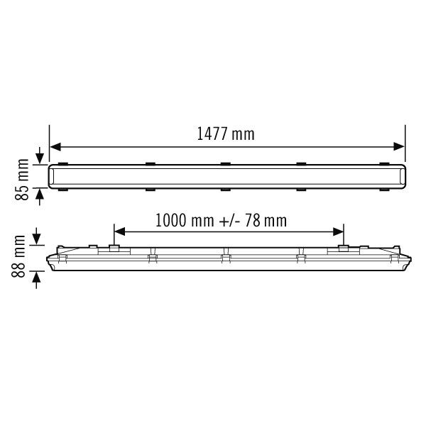 LED-Feuchtraumleuchte OLIVIA-2 #EO10310447