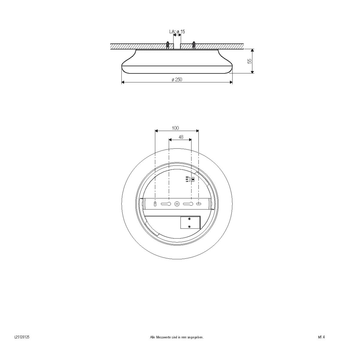 LED-Anbauleuchte IP54 L25120125