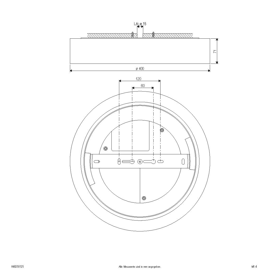 LED-Anbauleuchte IP54 R40250125